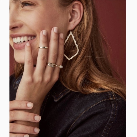 Kendra Scott Earrings large rose gold - Picture 1 of 6